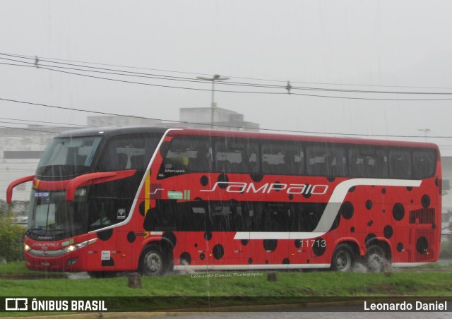 Viação Sampaio 11713 na cidade de Juiz de Fora, Minas Gerais, Brasil, por Leonardo Daniel. ID da foto: 10631736.