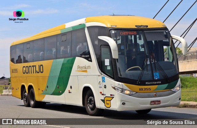 Empresa Gontijo de Transportes 18355 na cidade de Campinas, São Paulo, Brasil, por Sérgio de Sousa Elias. ID da foto: 10630687.