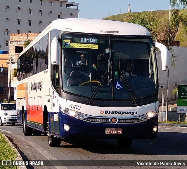 Auto Viação Urubupungá 4410 na cidade de Aparecida, São Paulo, Brasil, por Vicente de Paulo Alves. ID da foto: 10628898.