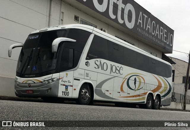 Expresso São José 1100 na cidade de Brusque, Santa Catarina, Brasil, por Plinio Silva. ID da foto: 10629674.