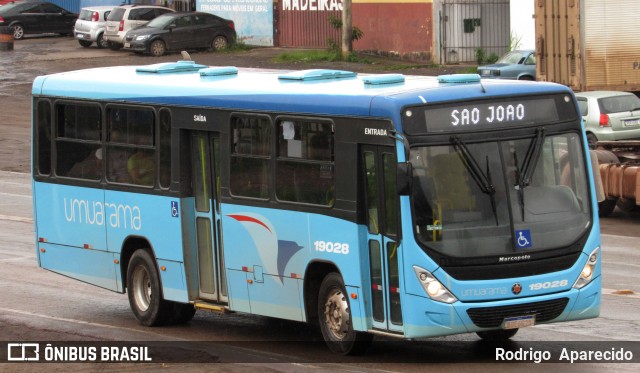 Viação Umuarama 19028 na cidade de Conselheiro Lafaiete, Minas Gerais, Brasil, por Rodrigo  Aparecido. Número da foto: #10631446.