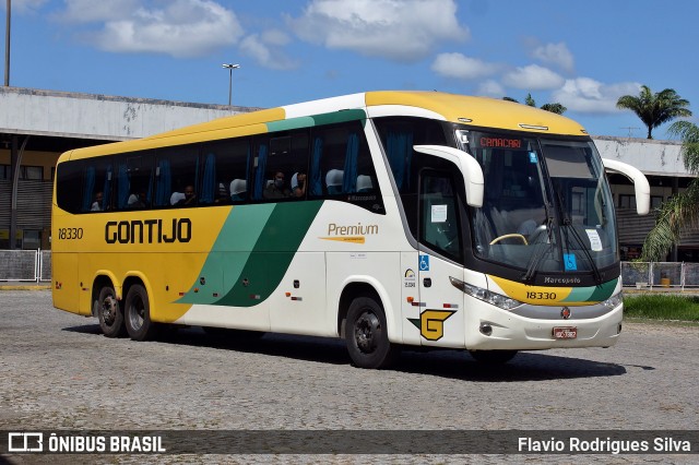 Empresa Gontijo de Transportes 18330 na cidade de Campos dos Goytacazes, Rio de Janeiro, Brasil, por Flavio Rodrigues Silva. ID da foto: 10630339.