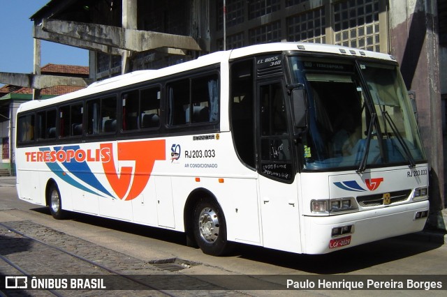 Viação Teresópolis RJ 203.033 na cidade de Rio de Janeiro, Rio de Janeiro, Brasil, por Paulo Henrique Pereira Borges. Número da foto: #10631755.
