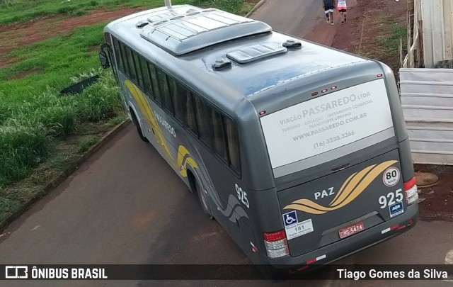 Passaredo Transporte e Turismo 925 na cidade de Catalão, Goiás, Brasil, por Tiago Gomes da Silva. ID da foto: 10631508.