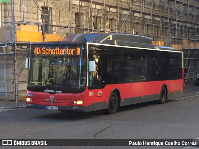 Wiener Linien 8675 na cidade de Vienna, Áustria, por Paulo Henrique Coelho Correa. ID da foto: 10632721.