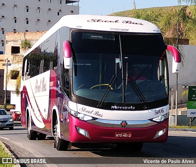 Street Bus Transporte e Turismo 5106 na cidade de Aparecida, São Paulo, Brasil, por Vicente de Paulo Alves. Número da foto: #10628854.
