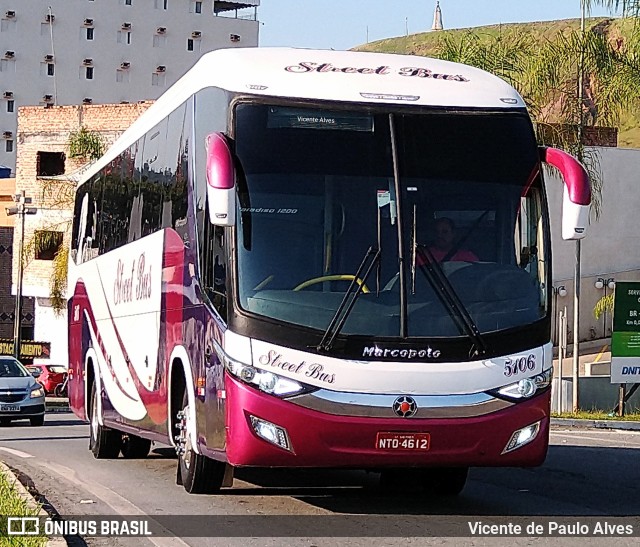 Street Bus Transporte e Turismo 5106 na cidade de Aparecida, São Paulo, Brasil, por Vicente de Paulo Alves. ID da foto: 10628854.