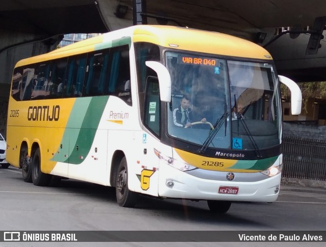 Empresa Gontijo de Transportes 21285 na cidade de Belo Horizonte, Minas Gerais, Brasil, por Vicente de Paulo Alves. ID da foto: 10633132.