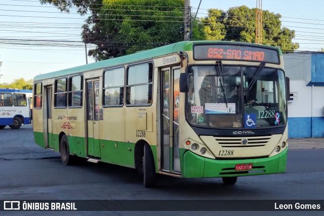 União Transportes 12288 na cidade de Várzea Grande, Mato Grosso, Brasil, por Leon Gomes. ID da foto: 10636290.