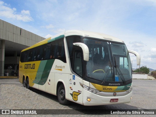 Empresa Gontijo de Transportes 18295 na cidade de Caruaru, Pernambuco, Brasil, por Lenilson da Silva Pessoa. ID da foto: 10633779.