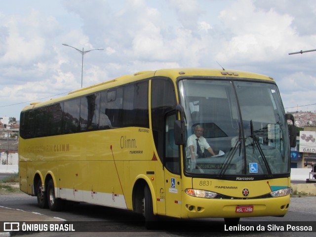 Viação Itapemirim 8831 na cidade de Caruaru, Pernambuco, Brasil, por Lenilson da Silva Pessoa. ID da foto: 10633792.