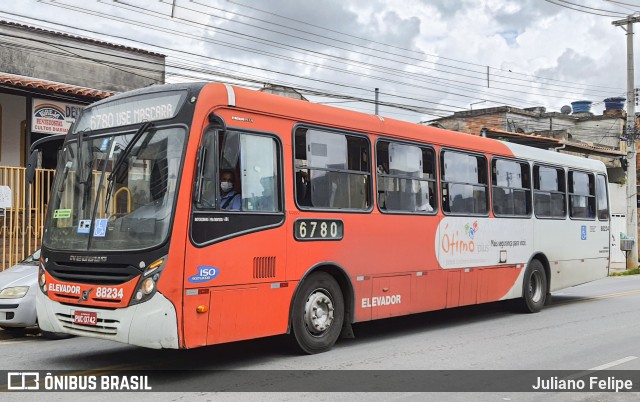 Viação Novo Retiro 88234 na cidade de Contagem, Minas Gerais, Brasil, por Juliano Felipe. Número da foto: #10634724.