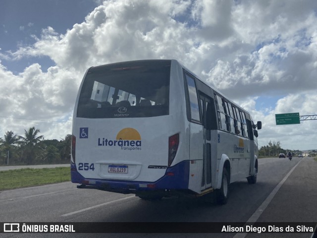 Litorânea Transportes 254 na cidade de São José de Mipibu, Rio Grande do Norte, Brasil, por Alison Diego Dias da Silva. Número da foto: #10635129.