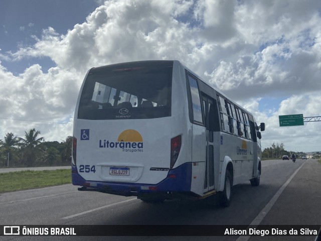 Litorânea Transportes 254 na cidade de São José de Mipibu, Rio Grande do Norte, Brasil, por Alison Diego Dias da Silva. ID da foto: 10635129.