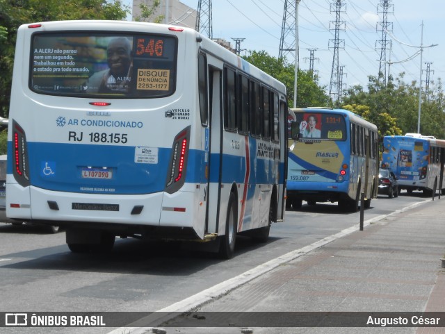 Viação Nossa Senhora da Penha RJ 188.155 na cidade de Nova Iguaçu, Rio de Janeiro, Brasil, por Augusto César. Número da foto: #10632911.