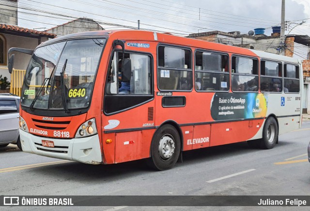 Viação Novo Retiro 88118 na cidade de Contagem, Minas Gerais, Brasil, por Juliano Felipe. Número da foto: #10634742.