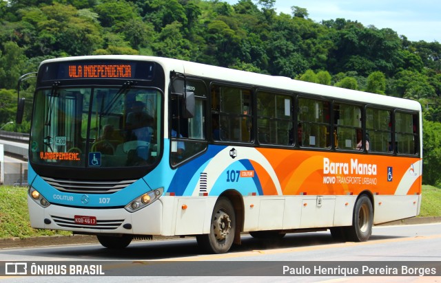 Colitur Transportes Rodoviários 107 na cidade de Barra Mansa, Rio de Janeiro, Brasil, por Paulo Henrique Pereira Borges. ID da foto: 10635817.