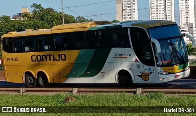 Empresa Gontijo de Transportes 14485 na cidade de Betim, Minas Gerais, Brasil, por Hariel BR-381. ID da foto: 10633354.