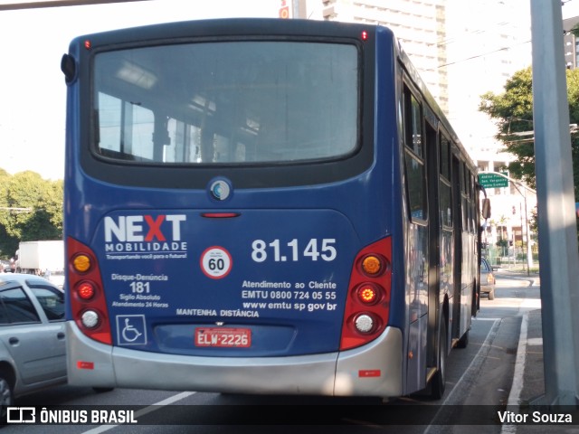 Next Mobilidade - ABC Sistema de Transporte 81.145 na cidade de São Bernardo do Campo, São Paulo, Brasil, por Vitor Souza. ID da foto: 10634287.