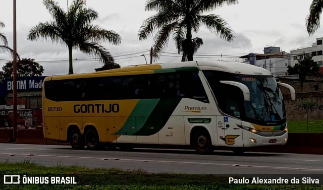 Empresa Gontijo de Transportes 18730 na cidade de Betim, Minas Gerais, Brasil, por Paulo Alexandre da Silva. ID da foto: 10634442.