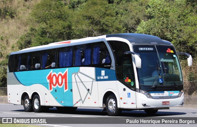 Auto Viação 1001 RJ 108.1085 na cidade de Piraí, Rio de Janeiro, Brasil, por Paulo Henrique Pereira Borges. ID da foto: 10635894.