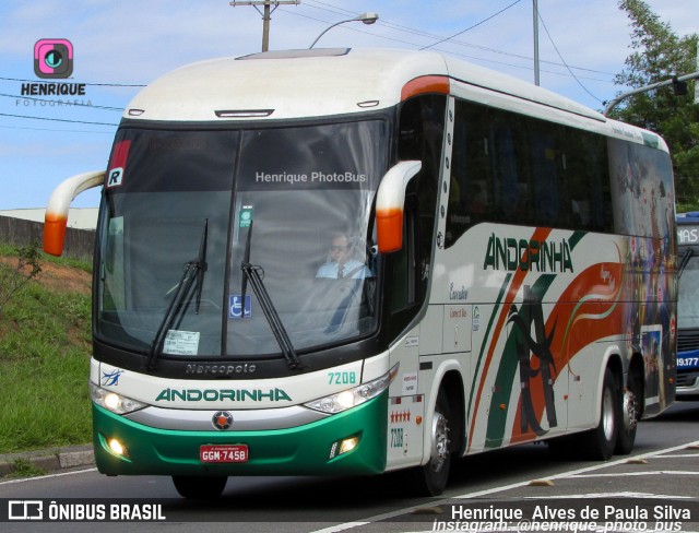 Empresa de Transportes Andorinha 7208 na cidade de Campinas, São Paulo, Brasil, por Henrique Alves de Paula Silva. ID da foto: 10635011.