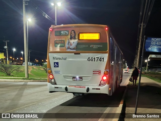 Auto Viação Marechal Brasília 441741 na cidade de Samambaia, Distrito Federal, Brasil, por Brenno Santos. ID da foto: 10636524.