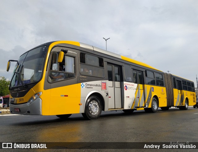 Transportes Capellini 23019 na cidade de São Paulo, São Paulo, Brasil, por Andrey Soares Vassão. Número da foto: #10633273.