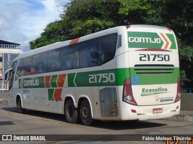 Empresa Gontijo de Transportes 21750 na cidade de Três Corações, Minas Gerais, Brasil, por Fábio Mateus Tibúrcio. ID da foto: 10636522.