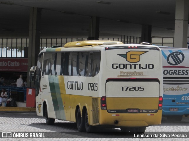 Empresa Gontijo de Transportes 17205 na cidade de Caruaru, Pernambuco, Brasil, por Lenilson da Silva Pessoa. ID da foto: 10633511.