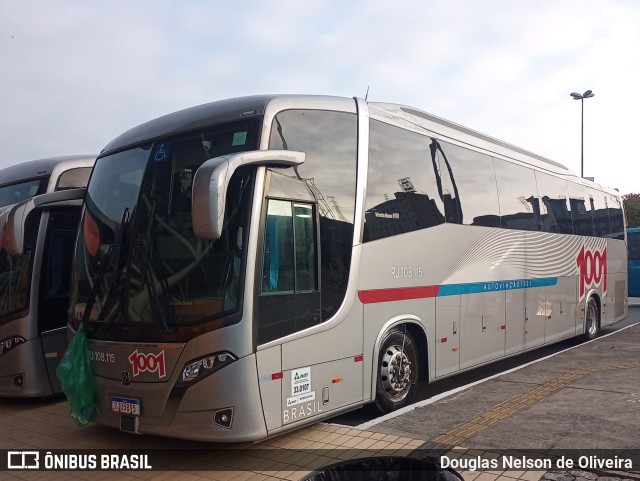 Auto Viação 1001 RJ 108.115 na cidade de Aparecida, São Paulo, Brasil, por Douglas Nelson de Oliveira. Número da foto: #10634411.