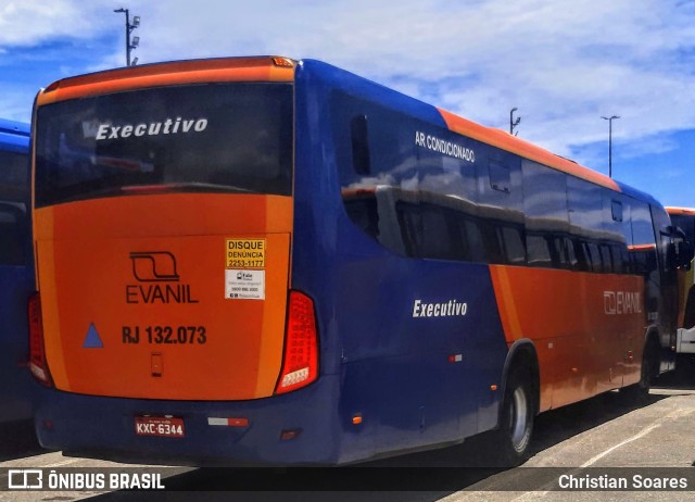 Evanil Transportes e Turismo RJ 132.073 na cidade de Rio de Janeiro, Rio de Janeiro, Brasil, por Christian Soares. ID da foto: 10632938.