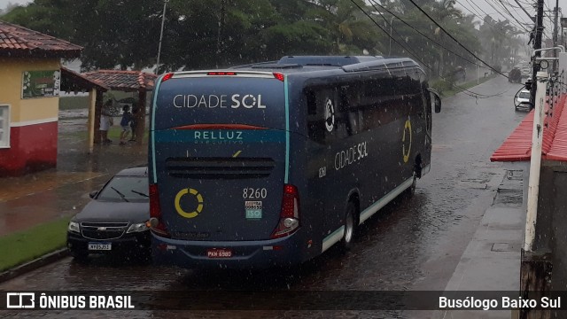 Viação Cidade Sol 8260 na cidade de Ituberá, Bahia, Brasil, por Busólogo Baixo Sul. ID da foto: 10634202.