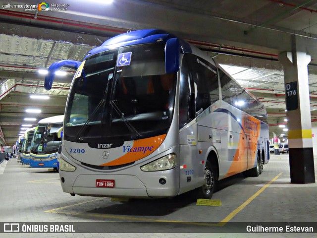 Vicampe Transportes e Turismo 2200 na cidade de São Paulo, São Paulo, Brasil, por Guilherme Estevan. Número da foto: #10633627.