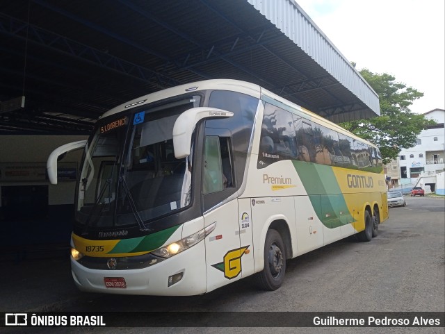 Empresa Gontijo de Transportes 18735 na cidade de Lambari, Minas Gerais, Brasil, por Guilherme Pedroso Alves. Número da foto: #10636295.