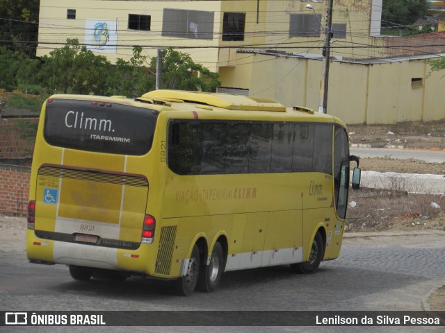 Viação Itapemirim 8821 na cidade de Caruaru, Pernambuco, Brasil, por Lenilson da Silva Pessoa. ID da foto: 10637511.