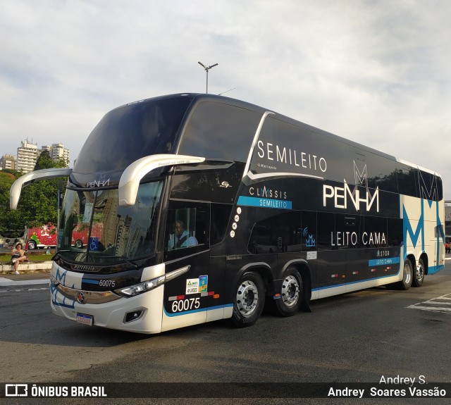 Empresa de Ônibus Nossa Senhora da Penha 60075 na cidade de São Paulo, São Paulo, Brasil, por Andrey  Soares Vassão. ID da foto: 10637609.