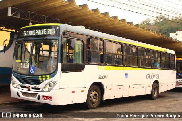 Expresso Glória 2104 na cidade de Valença, Rio de Janeiro, Brasil, por Paulo Henrique Pereira Borges. ID da foto: 10639427.