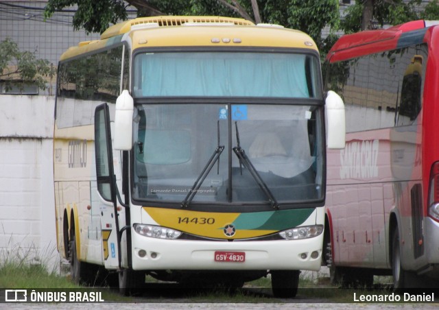 Empresa Gontijo de Transportes 14430 na cidade de Juiz de Fora, Minas Gerais, Brasil, por Leonardo Daniel. ID da foto: 10639237.