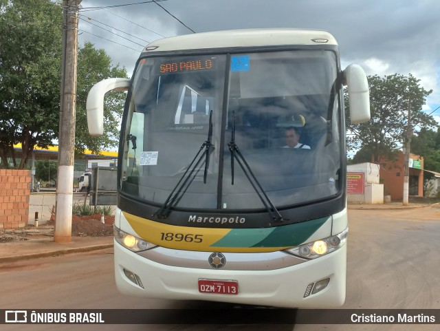 Empresa Gontijo de Transportes 18965 na cidade de Montes Claros, Minas Gerais, Brasil, por Cristiano Martins. ID da foto: 10637401.