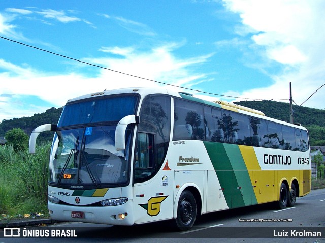 Empresa Gontijo de Transportes 17345 na cidade de Juiz de Fora, Minas Gerais, Brasil, por Luiz Krolman. Número da foto: #10638963.