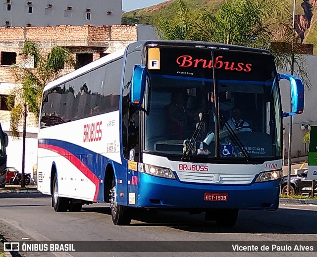 Brubuss Transportes 1100 na cidade de Aparecida, São Paulo, Brasil, por Vicente de Paulo Alves. ID da foto: 10637533.