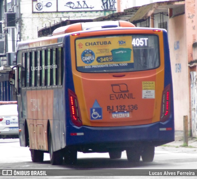 Evanil Transportes e Turismo RJ 132.136 na cidade de Nova Iguaçu, Rio de Janeiro, Brasil, por Lucas Alves Ferreira. ID da foto: 10639664.