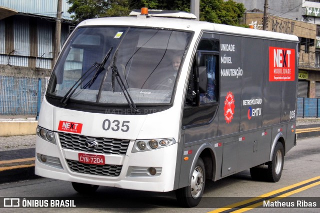 Next Mobilidade - ABC Sistema de Transporte 035 na cidade de São Paulo, São Paulo, Brasil, por Matheus Ribas. ID da foto: 10639423.