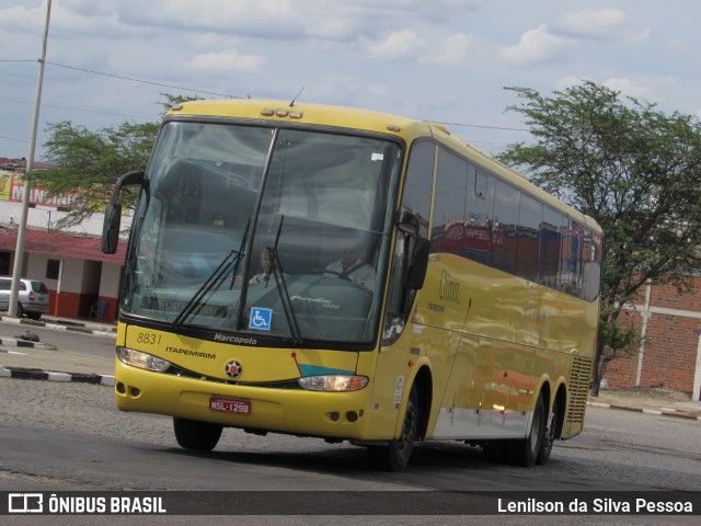 Viação Itapemirim 8831 na cidade de Caruaru, Pernambuco, Brasil, por Lenilson da Silva Pessoa. ID da foto: 10637556.