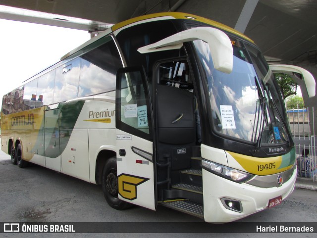 Empresa Gontijo de Transportes 19485 na cidade de Belo Horizonte, Minas Gerais, Brasil, por Hariel Bernades. ID da foto: 10642144.