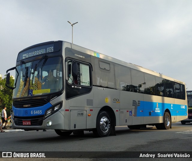 Transwolff Transportes e Turismo 6 6465 na cidade de São Paulo, São Paulo, Brasil, por Andrey  Soares Vassão. Número da foto: #10641027.