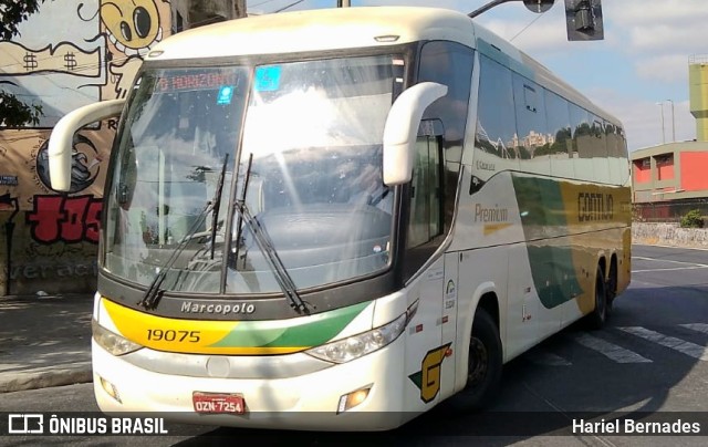 Empresa Gontijo de Transportes 19075 na cidade de Belo Horizonte, Minas Gerais, Brasil, por Hariel Bernades. Número da foto: #10639911.