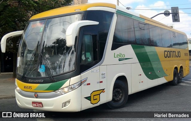 Empresa Gontijo de Transportes 16515 na cidade de Belo Horizonte, Minas Gerais, Brasil, por Hariel Bernades. ID da foto: 10639920.