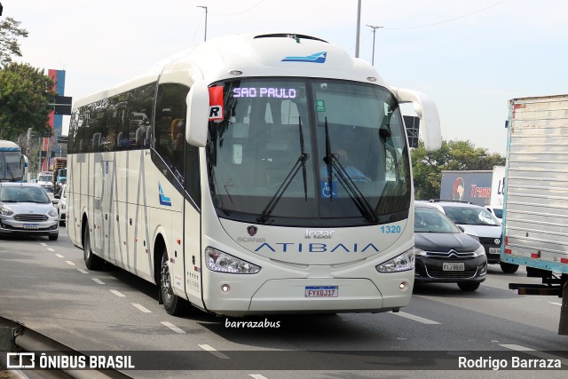 Viação Atibaia São Paulo 1320 na cidade de São Paulo, São Paulo, Brasil, por Rodrigo Barraza. ID da foto: 10641094.